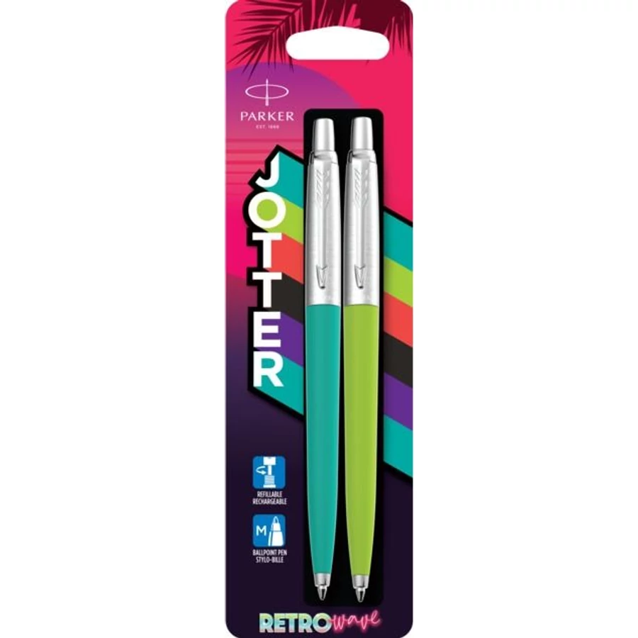 *60037 PARKER JOTTER Royal Retro Wave '80s gtoll türkiz kék/zöld ez. klpsz 2186315