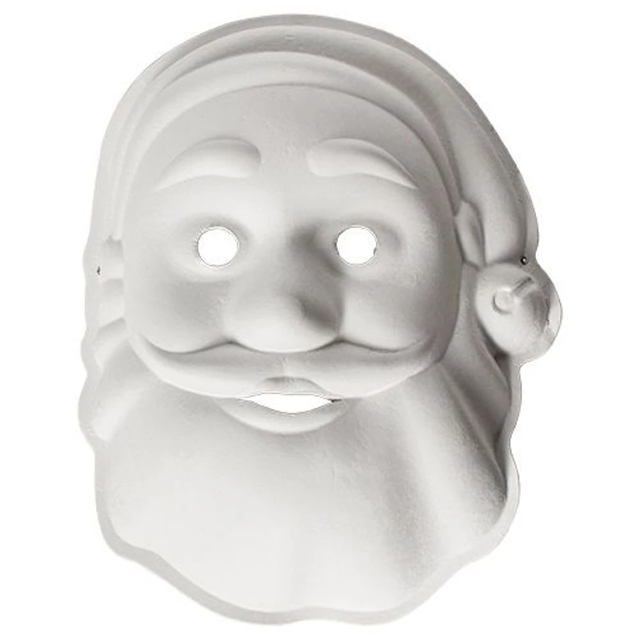 ÁLARC JUNIOR natúr papír díszíthető Mikulás