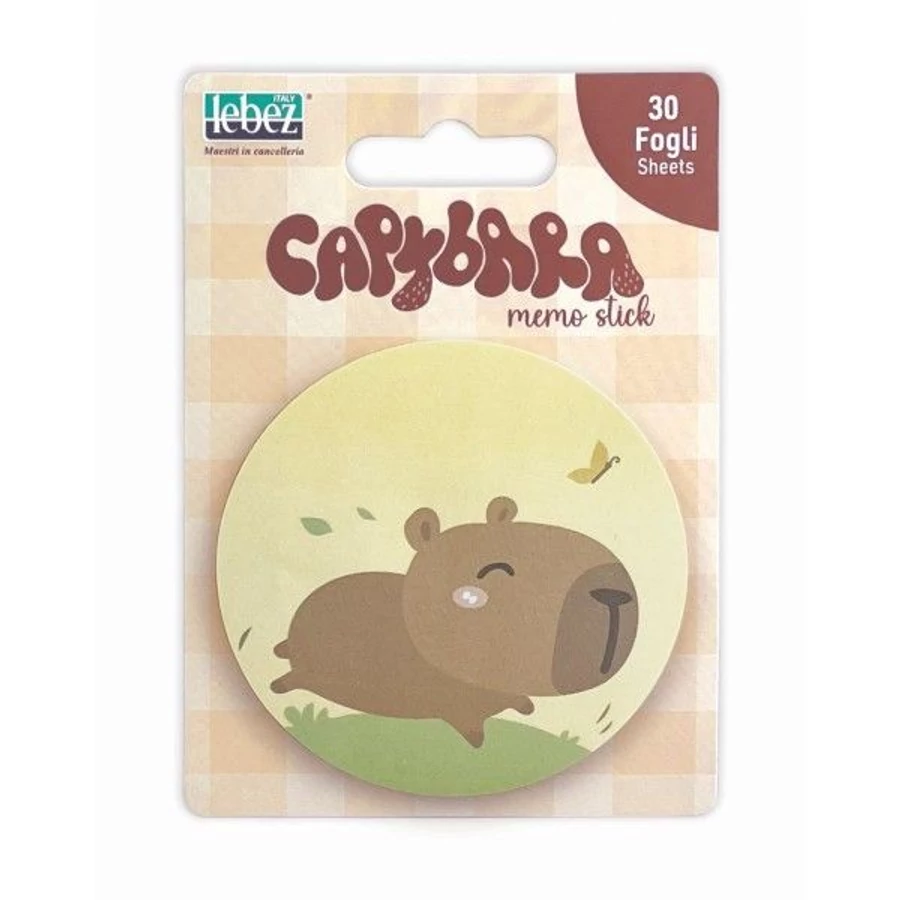 *60504 NOTES ÖNTAPADÓS LEBEZ Capybara  8,3*11,5cm 30lap 81962