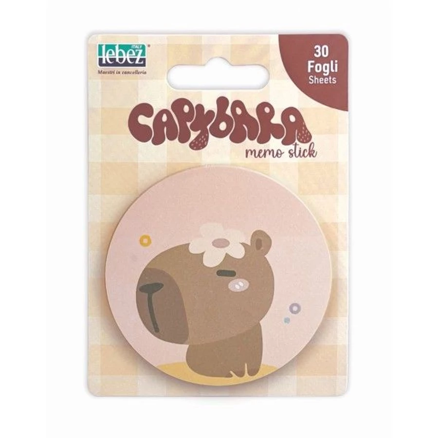*60504 NOTES ÖNTAPADÓS LEBEZ Capybara  8,3*11,5cm 30lap 81962