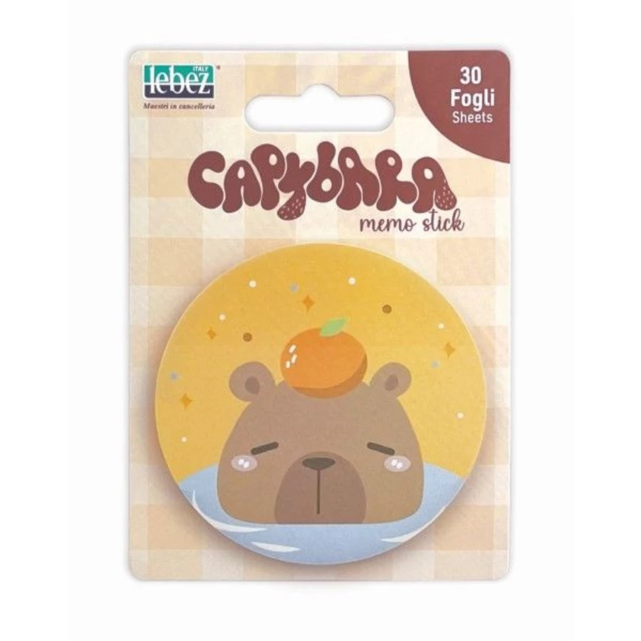 *60504 NOTES ÖNTAPADÓS LEBEZ Capybara  8,3*11,5cm 30lap 81962