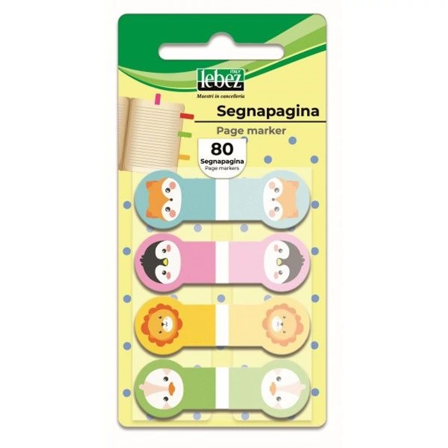 *60506 LAPJELÖLŐ müa. LEBEZ mintás visszaszedhető 4*20l, 15*45mm 81824