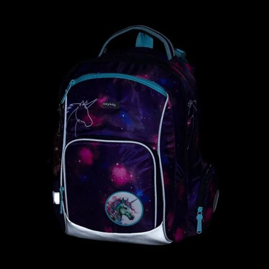 *60530 Iskolatáska szett OXI GO 3db-os Unikornis táska+tolltartó+tornazsák 47225