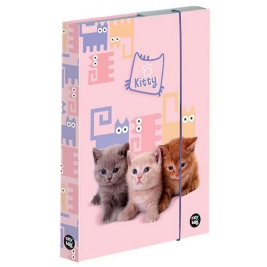 FÜZETBOX A4 OXY BAG PP vegyes minták (Kitty cicák, IMO-KPP-5-69525)