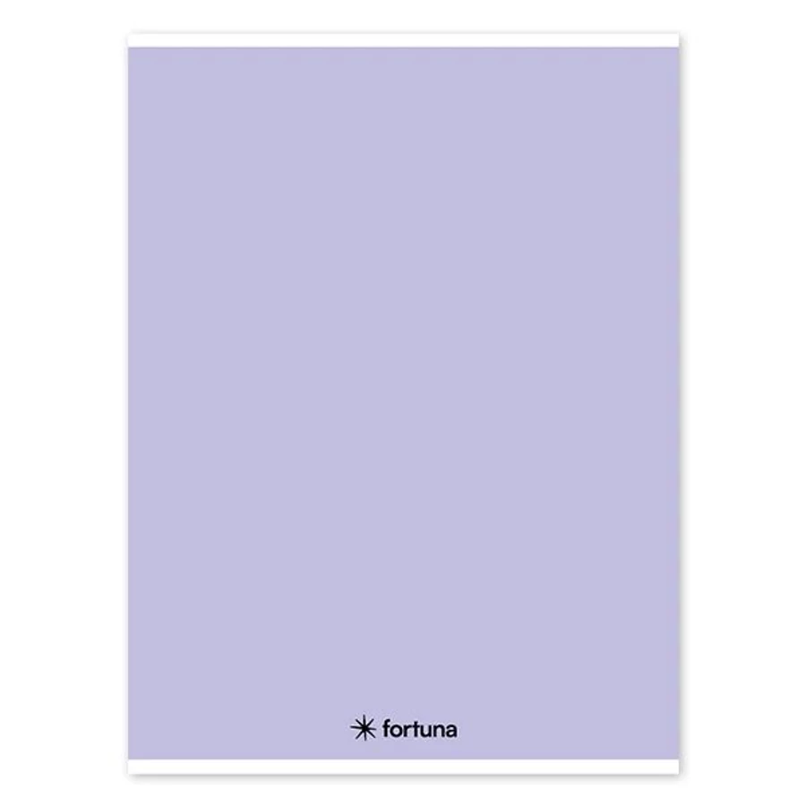 FÜZET A4 FORTUNA Monocolor Pasztell vonalas 32l vegyes szín (lila, 01.02108)