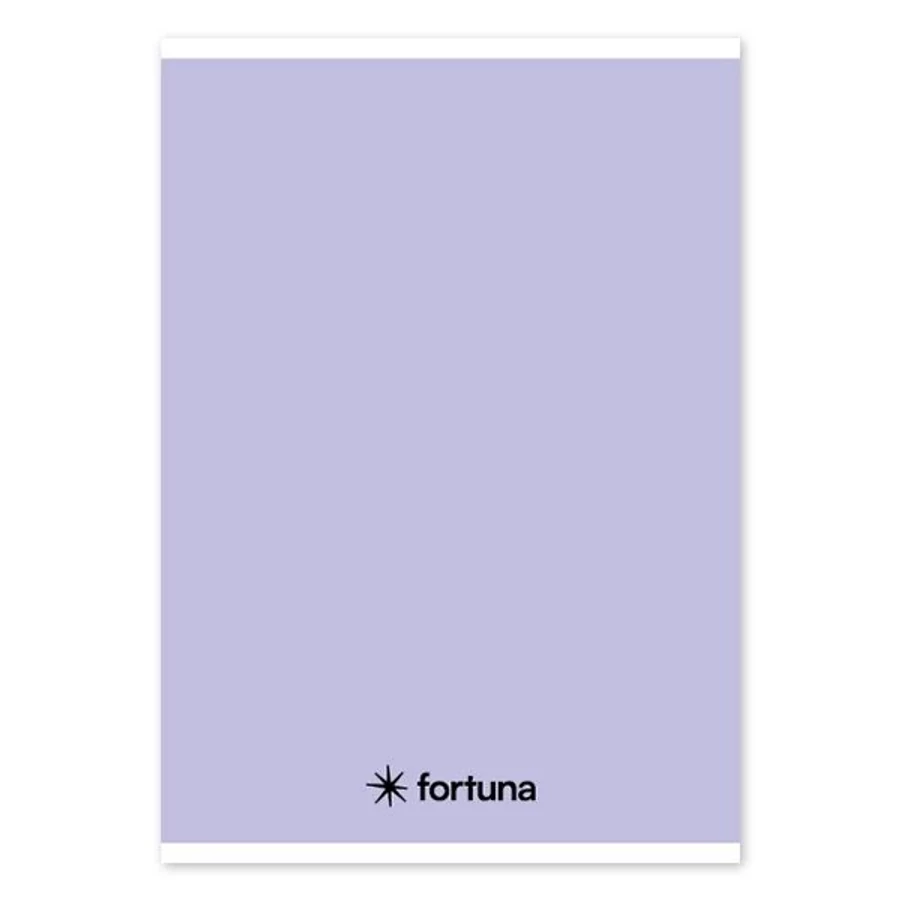 FÜZET A5 FORTUNA Monocromo vonalas pasztell színek 32 lapos (lila, 01.02091)