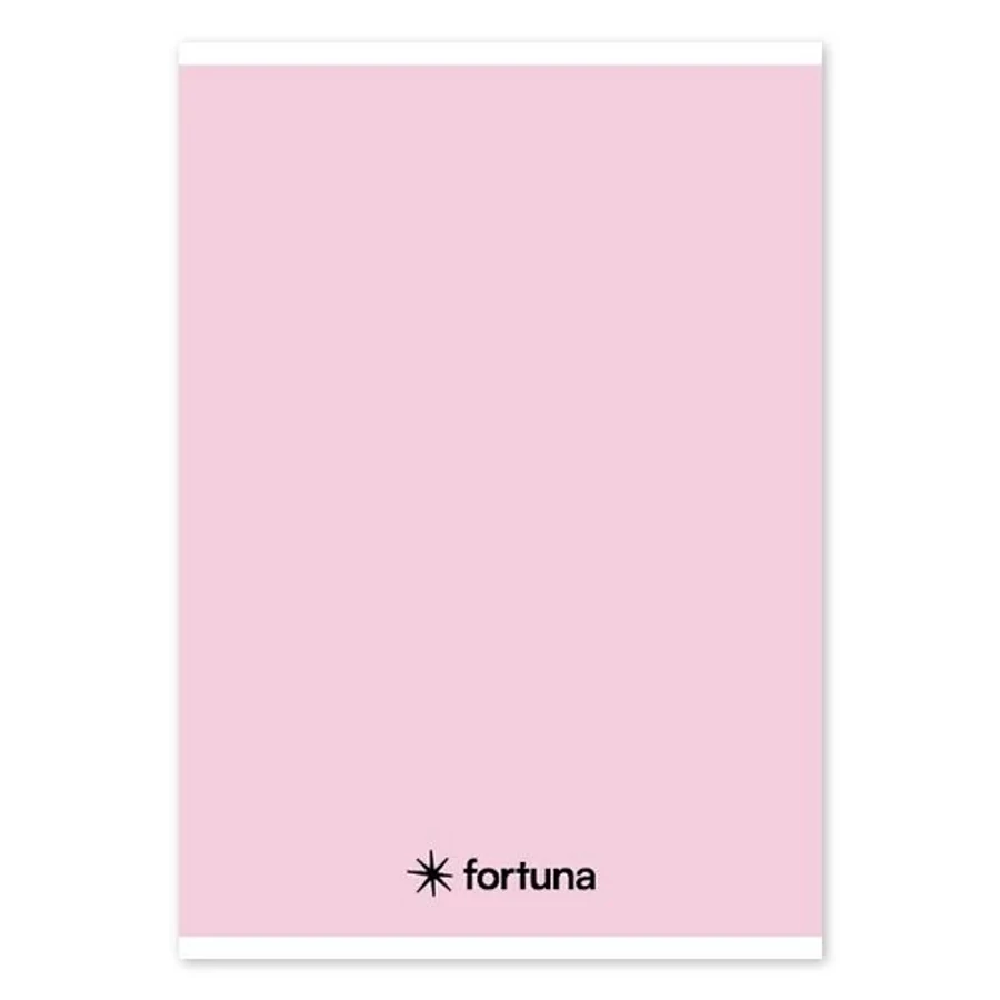 FÜZET A5 FORTUNA Monocromo vonalas pasztell színek 32 lapos (rózsaszín, 01.02090)