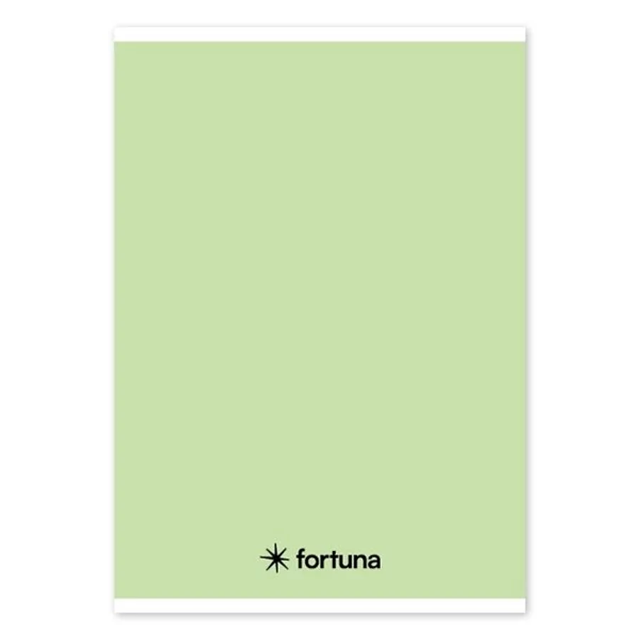 FÜZET A5 FORTUNA Monocromo vonalas pasztell színek 32 lapos (zöld, 01.02088)
