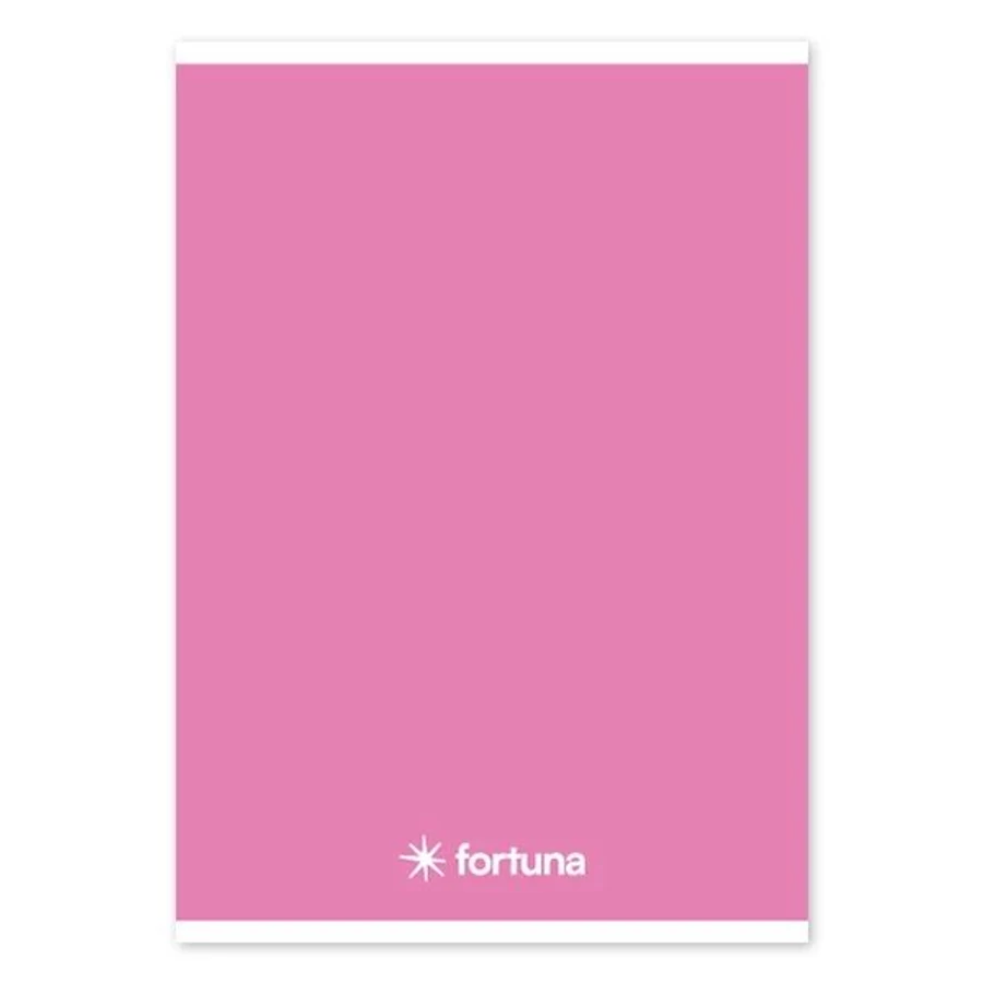 FÜZET A5 FORTUNA Monocolor vonalas élénk színek 32 lapos (rózsaszín, 01.02085)