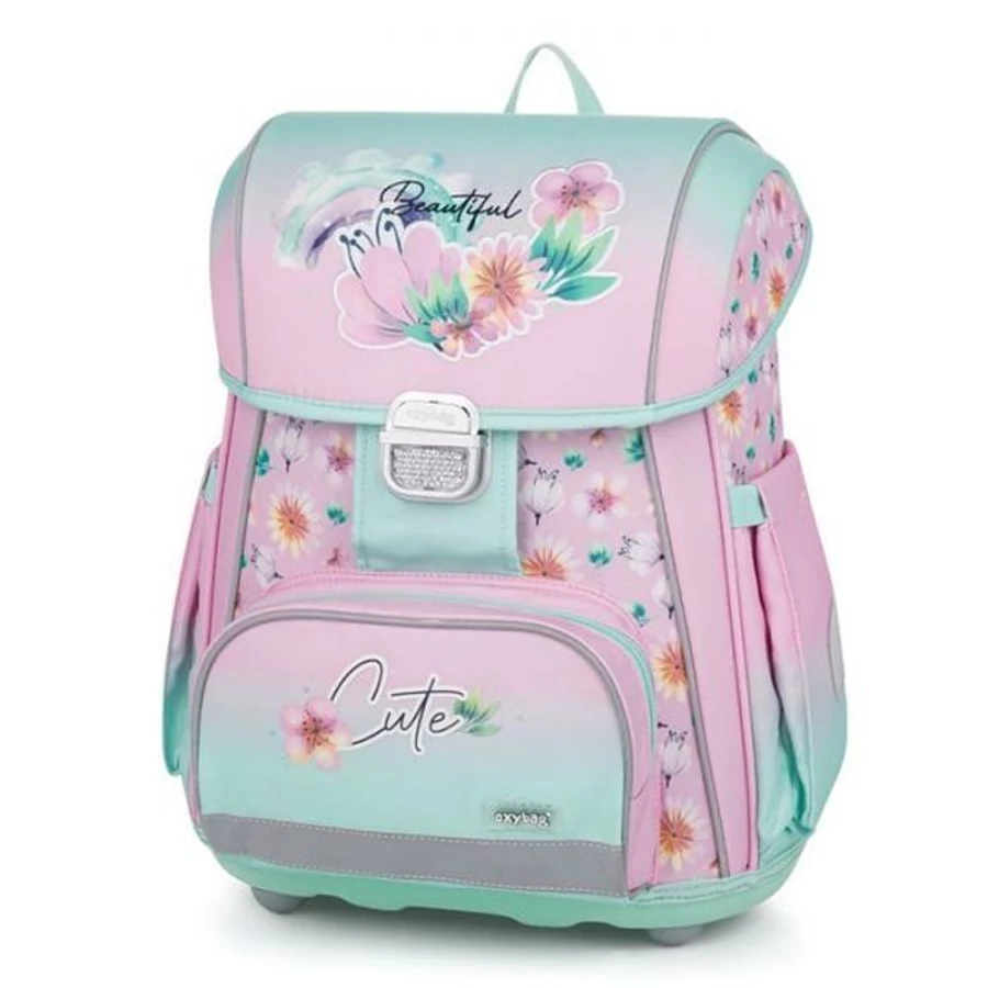 Iskolatáska OXI BAG Prémium Flowers, anatómiai