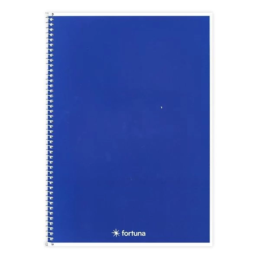 FÜZET spirál A4 FORTUNA Monocolor élénk szín = 70l (sötétkék, 01.02126)