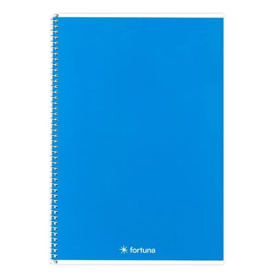 FÜZET spirál A5 FORTUNA Monocromo élénk színek = 70l (sötétkék, 01.02109)