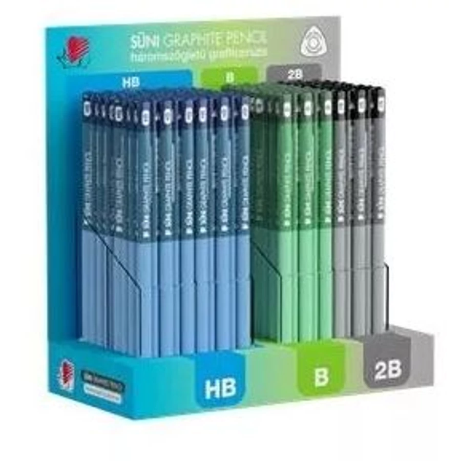 GRAFIT Süni háromszögletű Dark Pastel HB, B, 2B (2B)