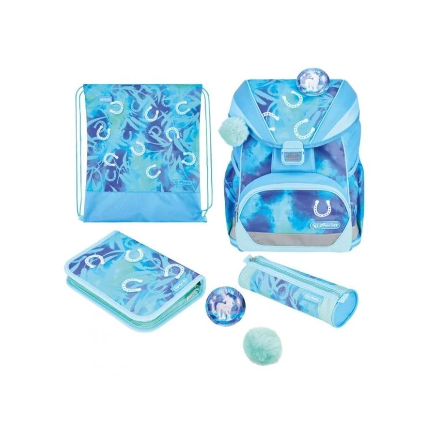 *60968 Iskolatáska HERLITZ UltraLight XL Plus töltött Lucky Horse