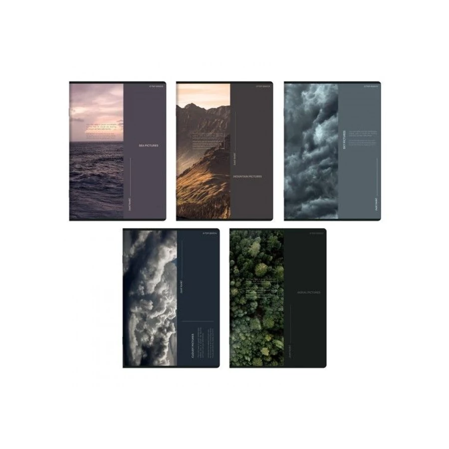 *61075 FÜZET A5 HERLITZ kockás 60l Bird's Eye matt