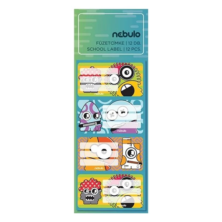 *61087 FÜZETCIMKE NEBULO 12db/cs. vegyes minták