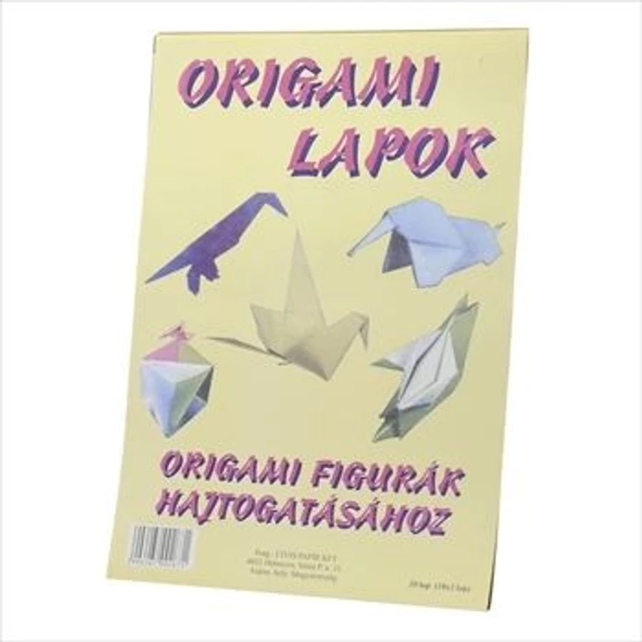 *61126 ORIGÁMI LAPOK A4 vegyes színek  10*2lap