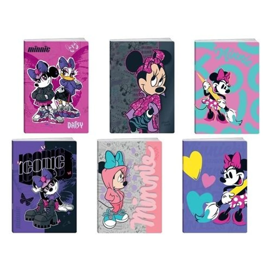 *61162 FÜZET A5 Statovac Play Minnie Mouse 50l kockás csillogós