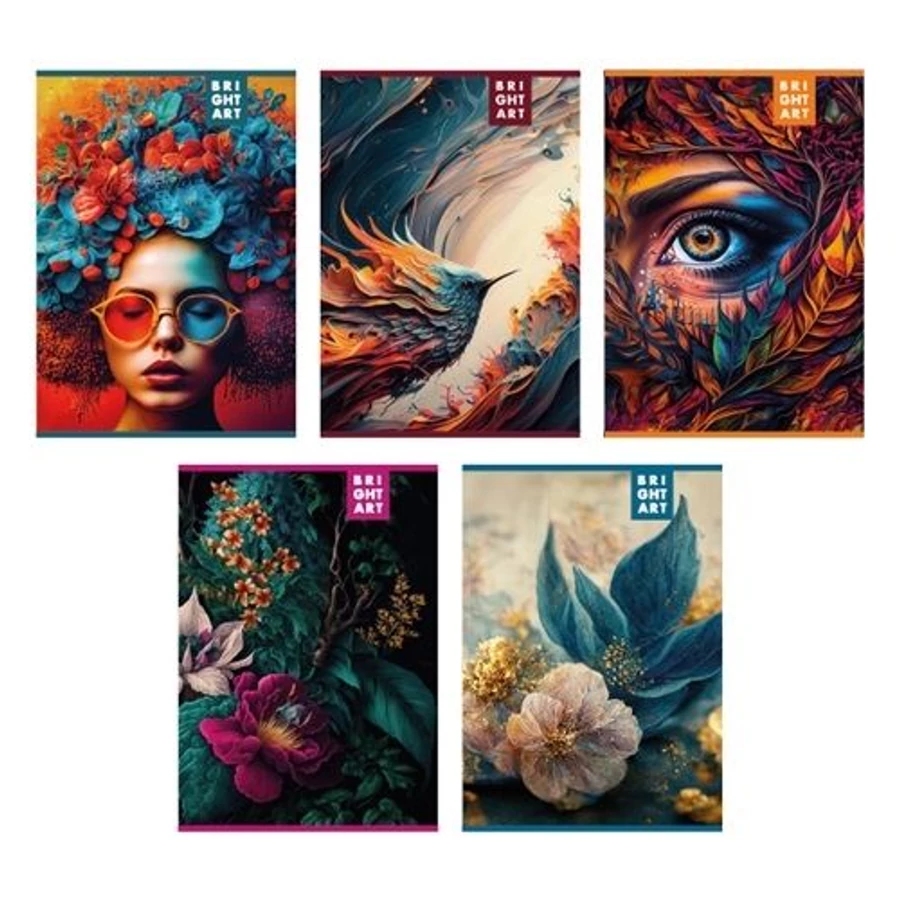 *61168 FÜZET A4 pd kockás 60l Brightart