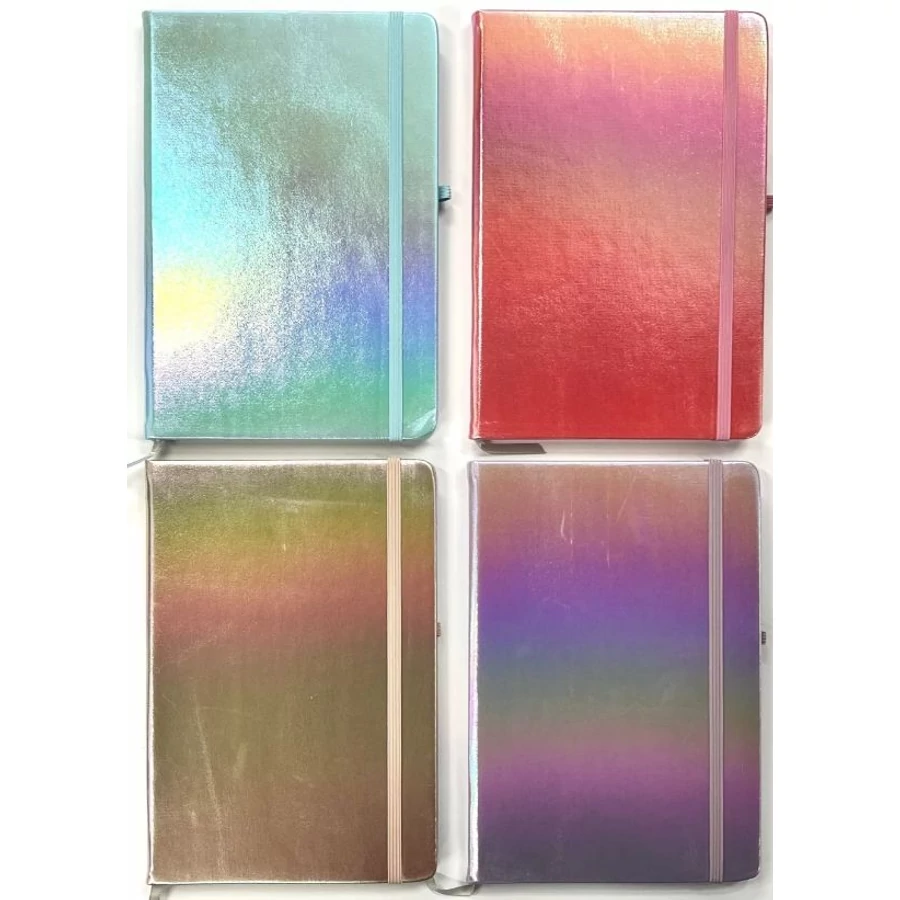 *61193 NAPLÓ A5 gyöngyház gumis, tolltartóval 5803-24