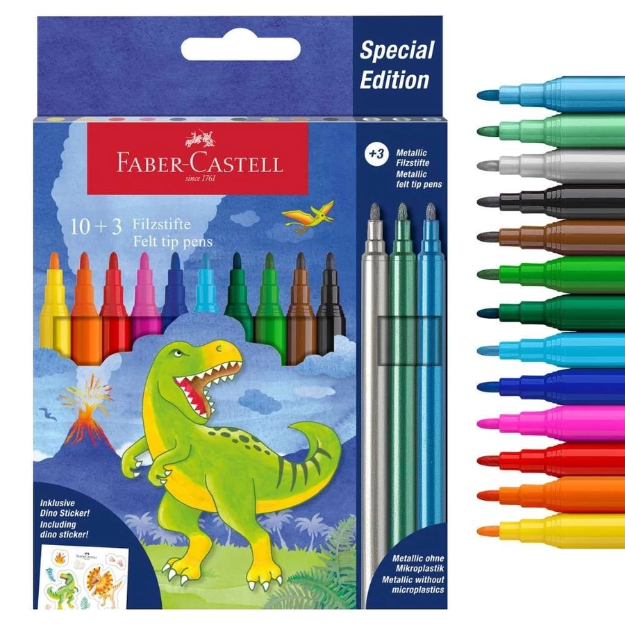 *61245 ROSTIRON 10+3 FABER Castell Dinosaur  554214