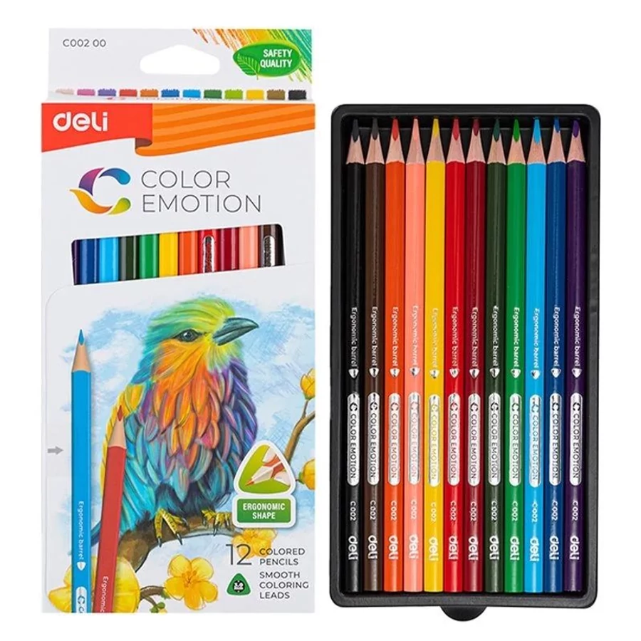 *61246 SZÍNES CERUZA 12 DELI "Color Emotion" háromszögű