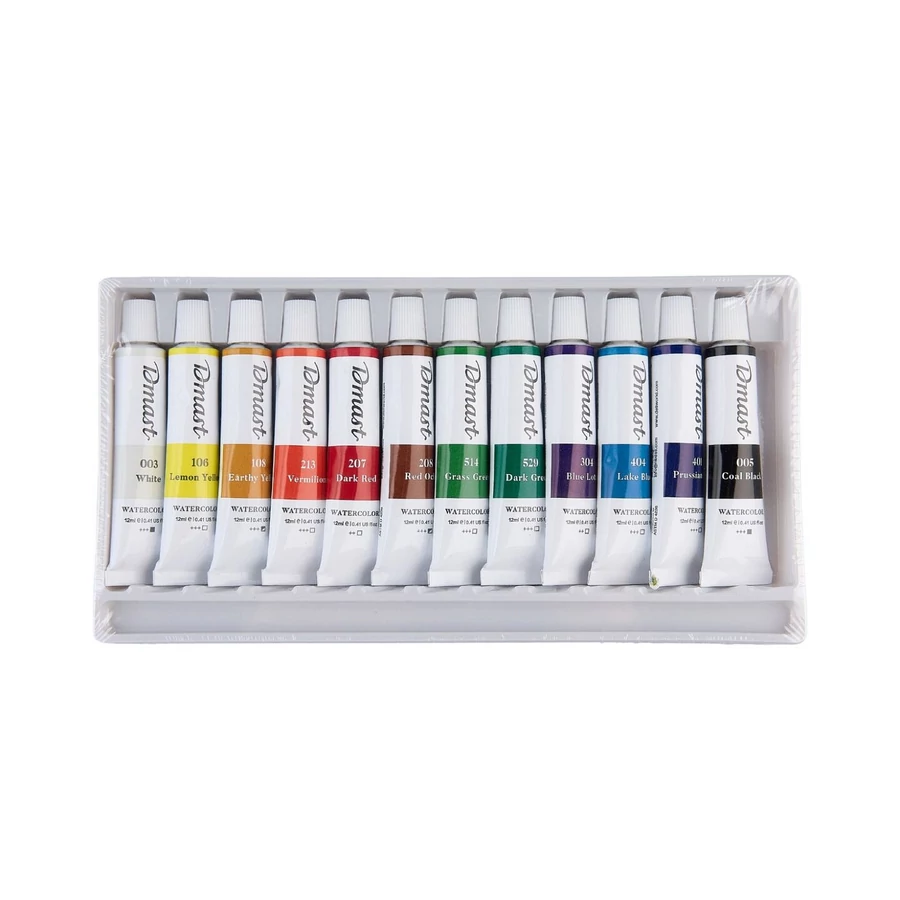 *61265 VÍZFESTÉK 12 DELI Dmast akvarell tubusos 12*12mm