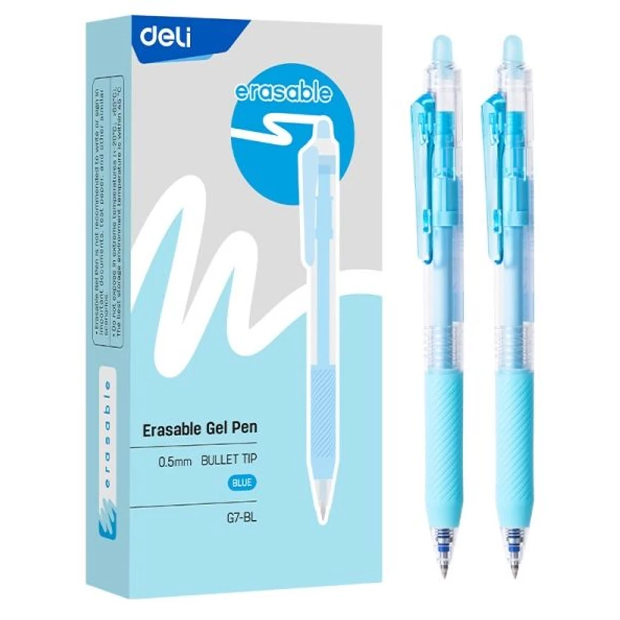 *61271 ZSELÉSTOLL törölhető DELI 0,5mm kék G7-BL