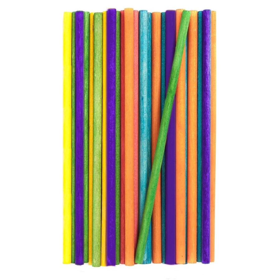 *61302 FA PÁLCIKA DP Craft, henger színes 15*0,5cm 50db/csom