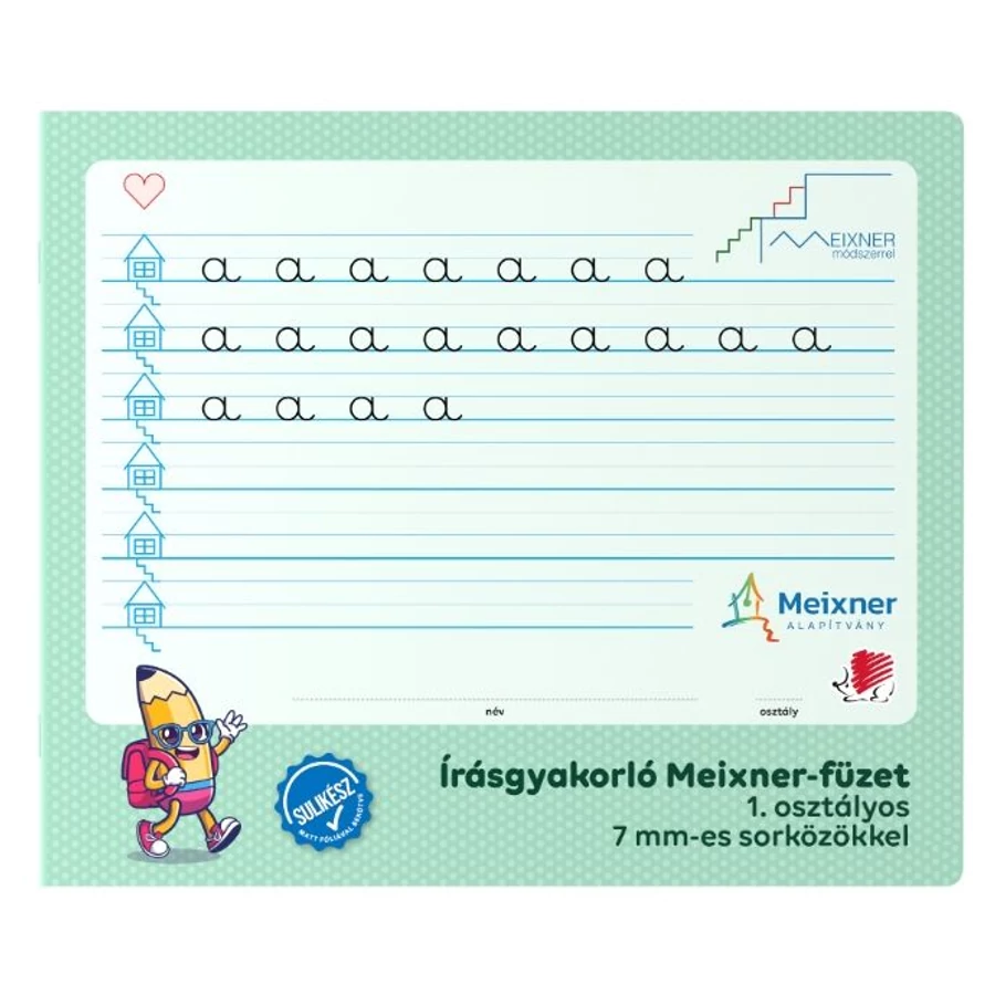 *61308 FÜZET írásgyakorló A4 SÜNI Sulikész 1.oszt Meixner-féle fekvő