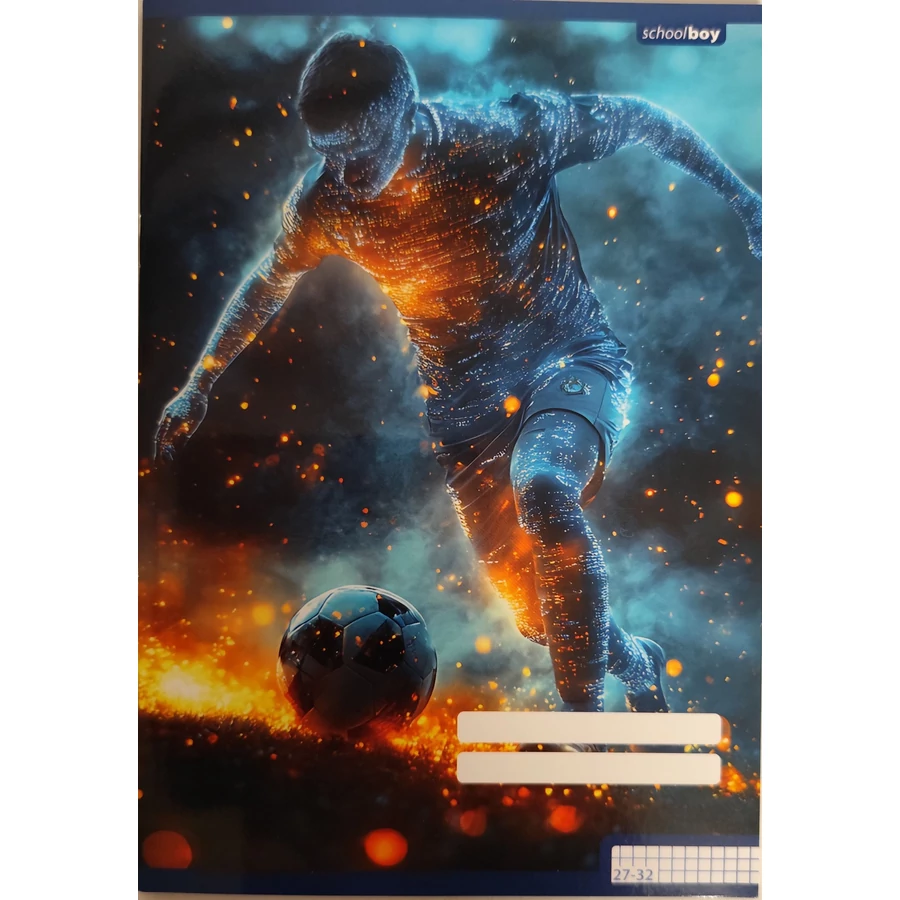 *61357 FÜZET A5 pd kockás 27-32 School Boys Footballer
