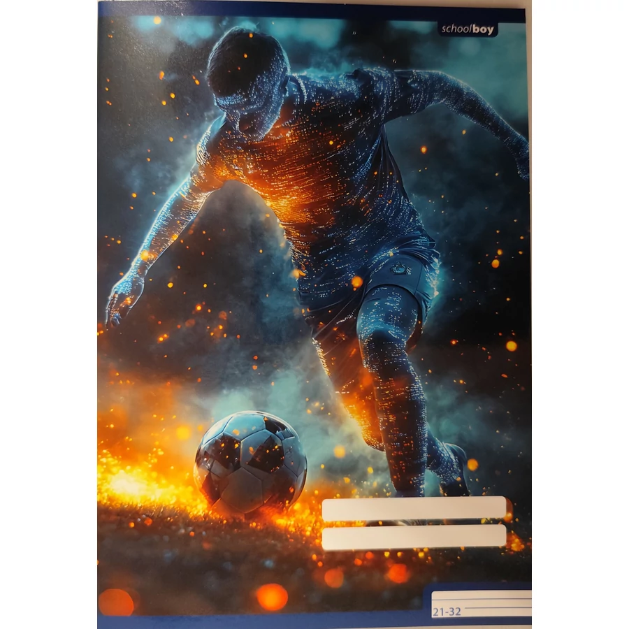 *61358 FÜZET A5 pd vonalas 21-32 School Boys Footballer