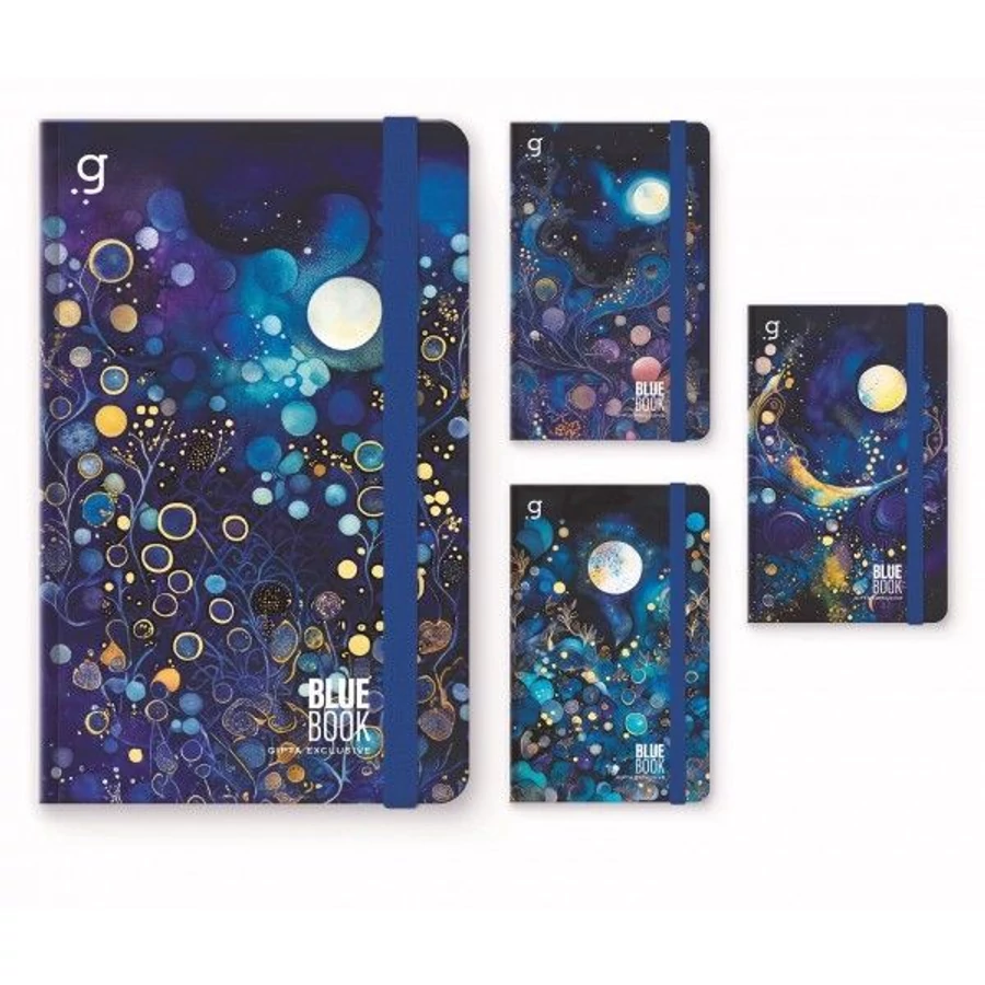 *61378 BEÍRÓFÜZET GIPTA Blue Book vonalas 96l 17*24cm keményfedeles 7413