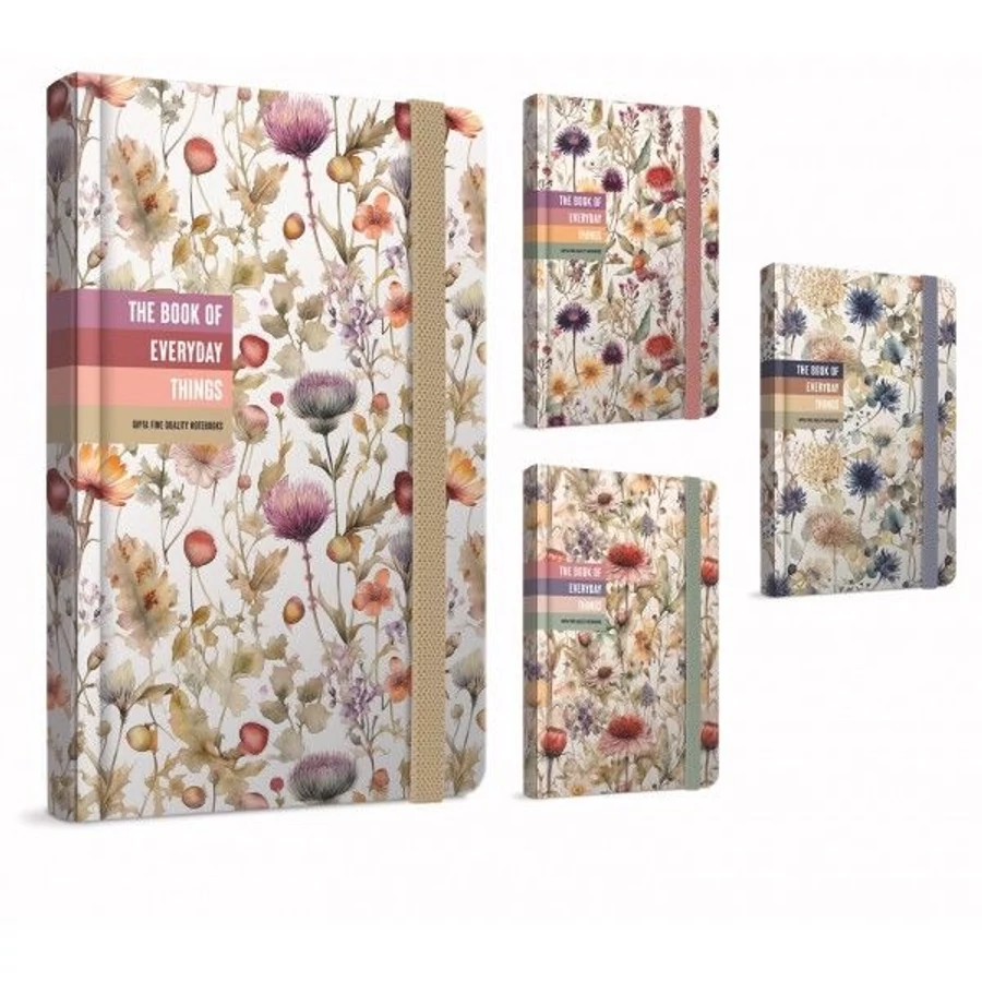 *61380 BEÍRÓFÜZET/Notesz A6 GIPTA Everyday 9*14cm sima 80l keményfed. 7460