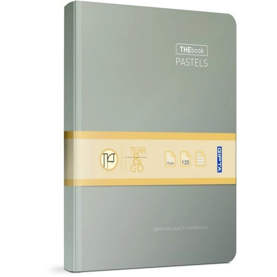 *61382 BEÍRÓFÜZET GIPTA Thebook Pastels # 200l 20*28cm keményfed. reg. 3305