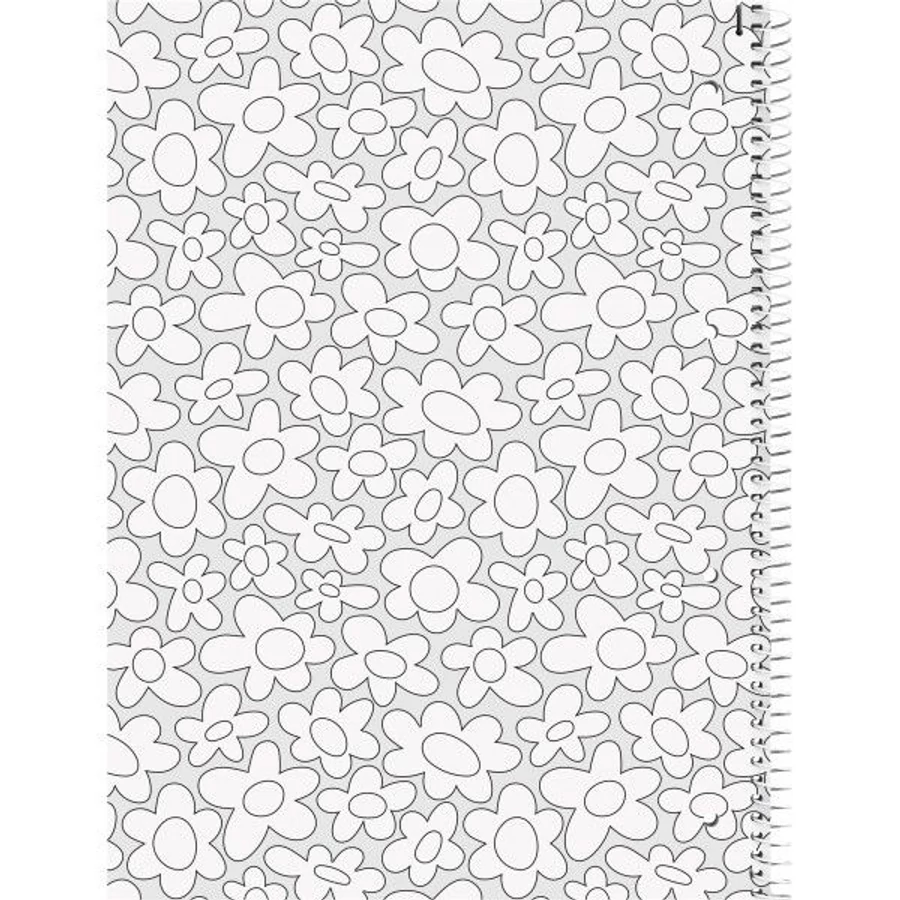 *61431 FÜZET spirál A4 BRUNNEN kockás perf., lyukasztott 80lap Happy Hipple