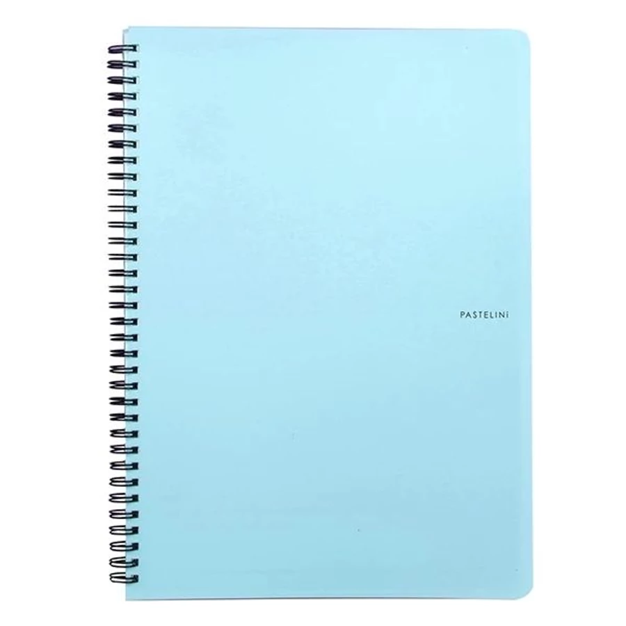 *61458 FÜZET spirál A4 PASTELINI vonalas 60l. PP egyszínű pasztell