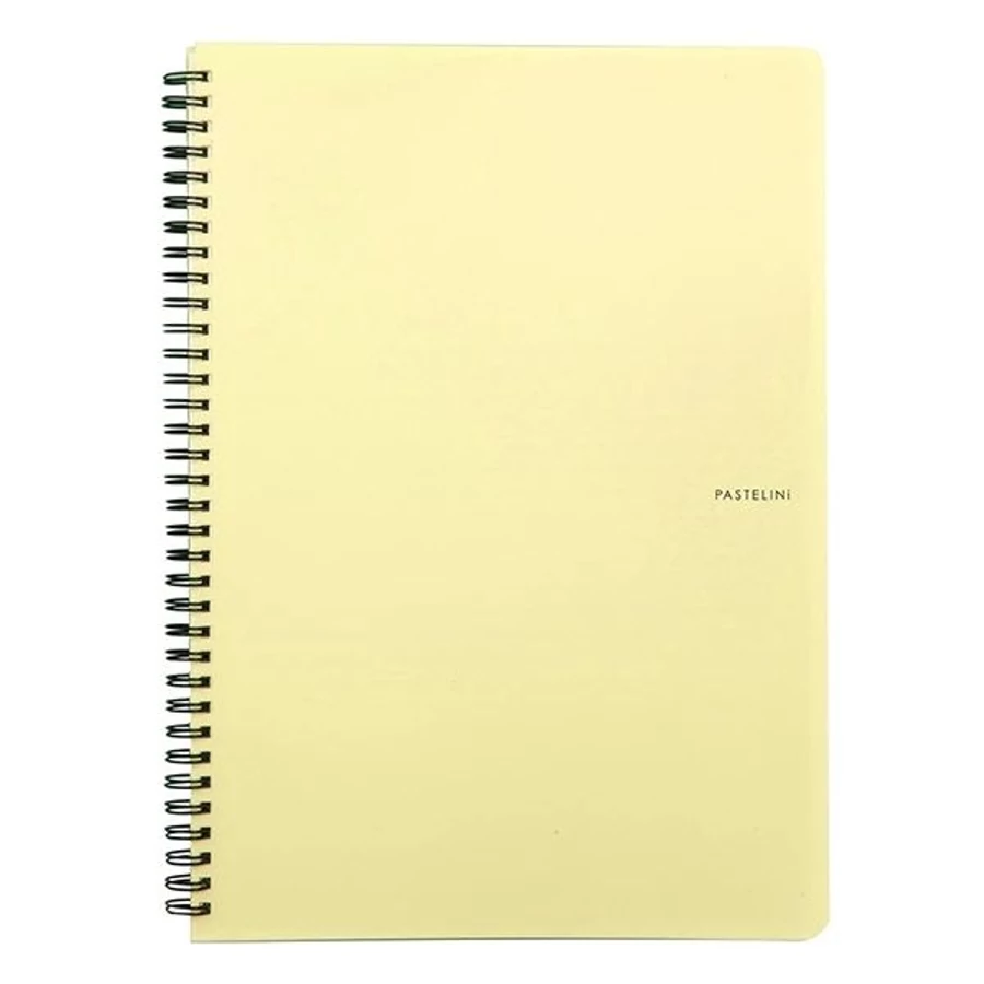 *61458 FÜZET spirál A4 PASTELINI vonalas 60l. PP egyszínű pasztell