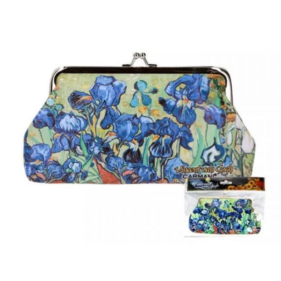 *61509 PÉNZTÁRCA Van Gogh "Íriszek" műbőr retro 20*10cm