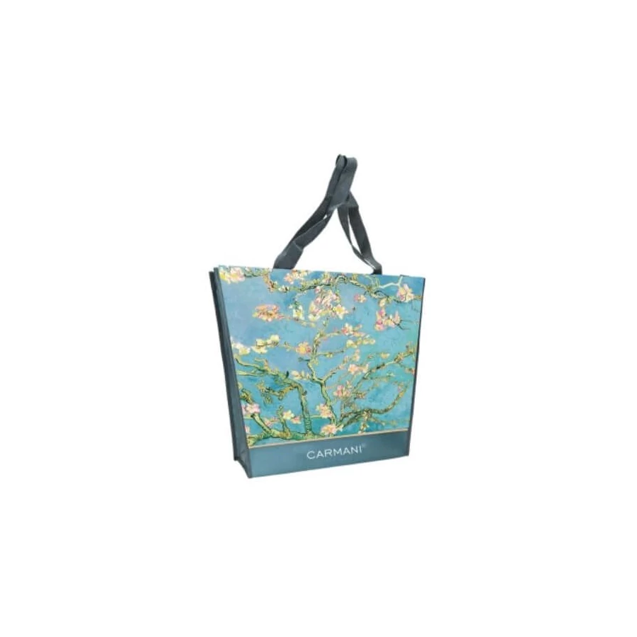 *61511 VÁLLTÁSKA Van Gogh "Mandulavirágzás" kétoldalas müa. 46*11*38cm