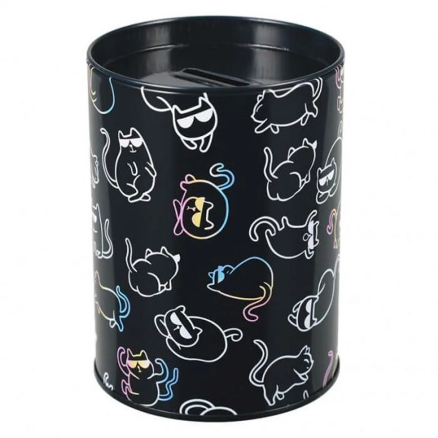 *61523 PERSELY fém STARPAK fekete cicás  12*8cm