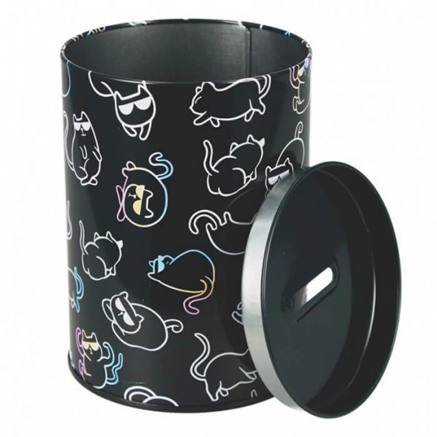 *61523 PERSELY fém STARPAK fekete cicás  12*8cm