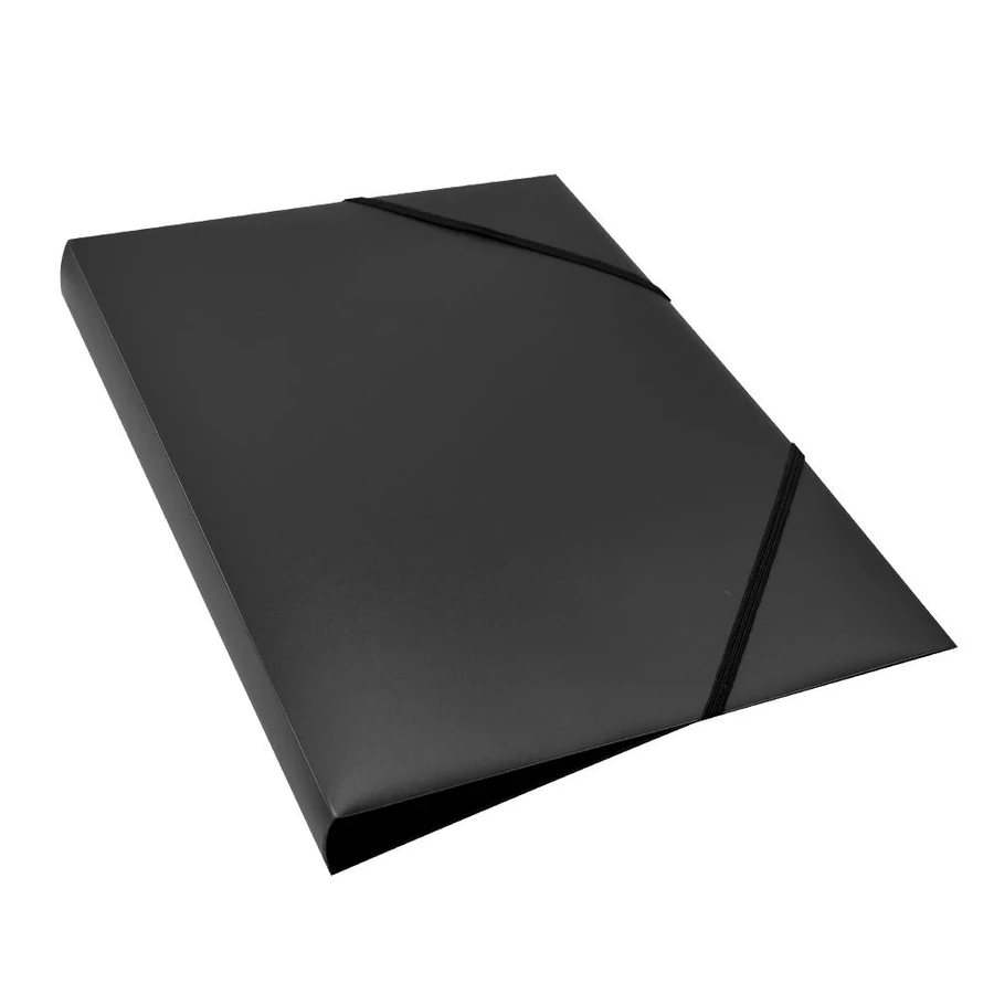 *61546 GUMIS DOSSZIÉ A4 PP BLUERING gerincvastagított 15mm fekete