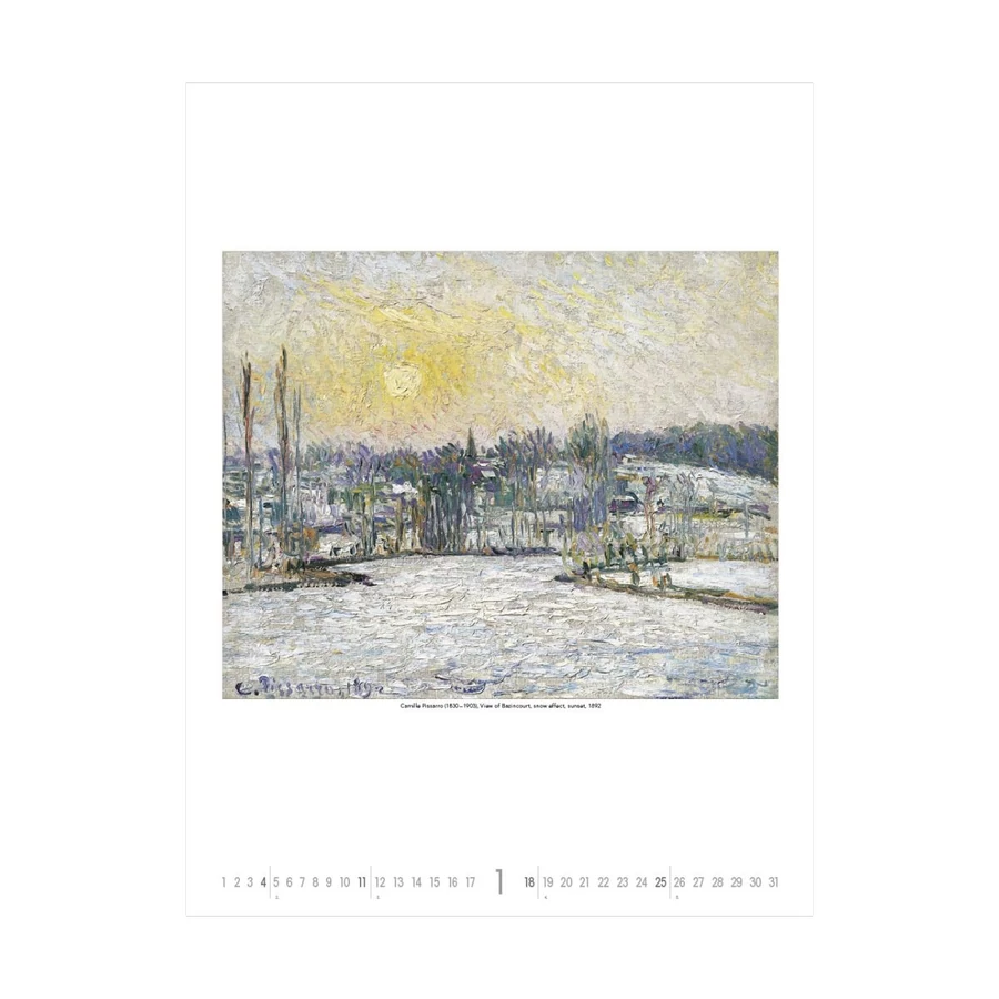 *61700 FALINAPTÁR 2026 művész Gardens Impressionism SG  42*56cm