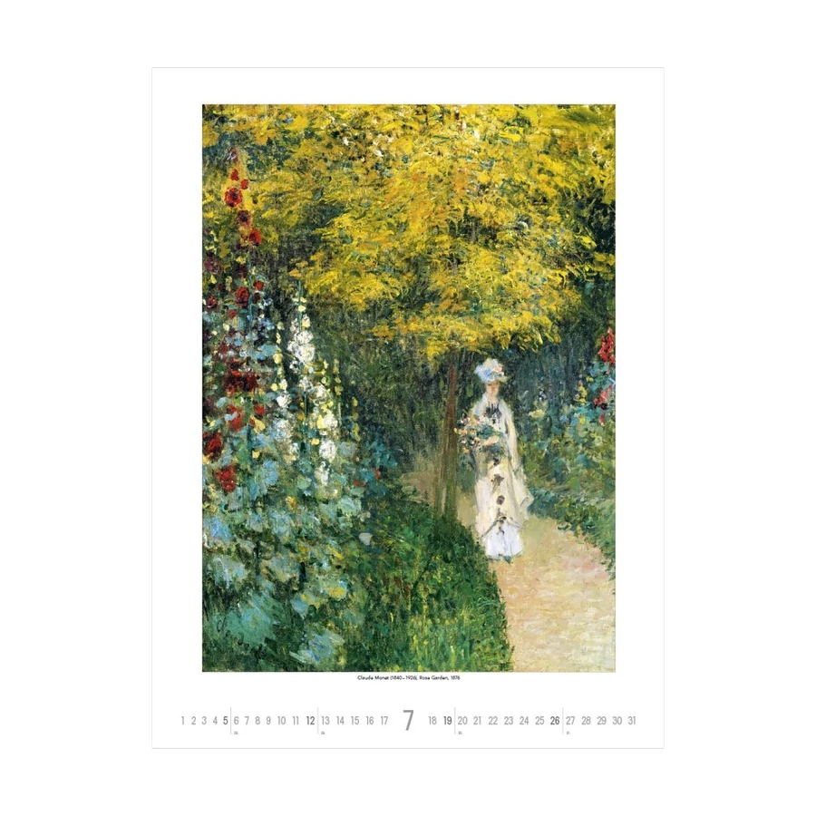 *61700 FALINAPTÁR 2026 művész Gardens Impressionism SG  42*56cm