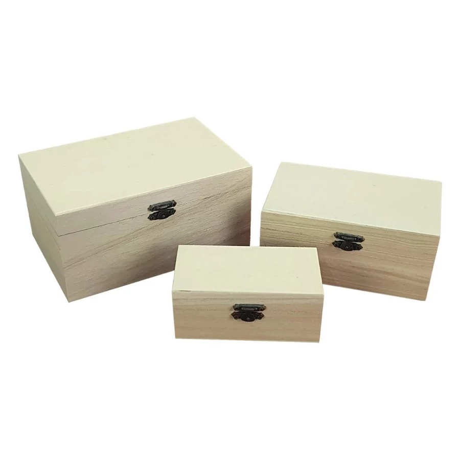 *61705 DOBOZ fa natur téglalap alakú, csatos 18,5*12,5*9,3cm  3/1