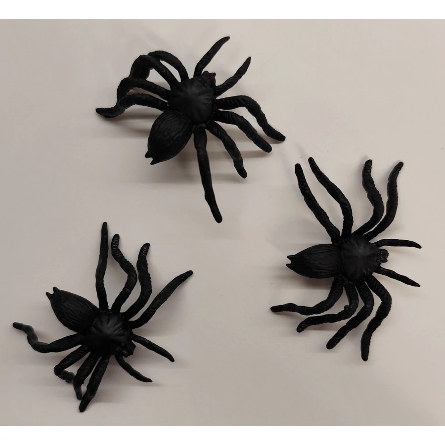 *61732 DEKOR Halloween fekete pók kb.6cm.