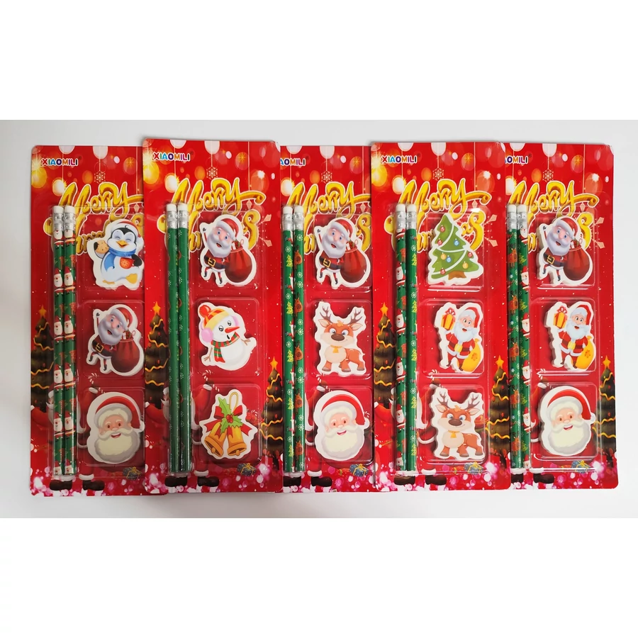 *61736 GRAFITKÉSZLET AMI Karácsonyi 2 ceruza+3 radír