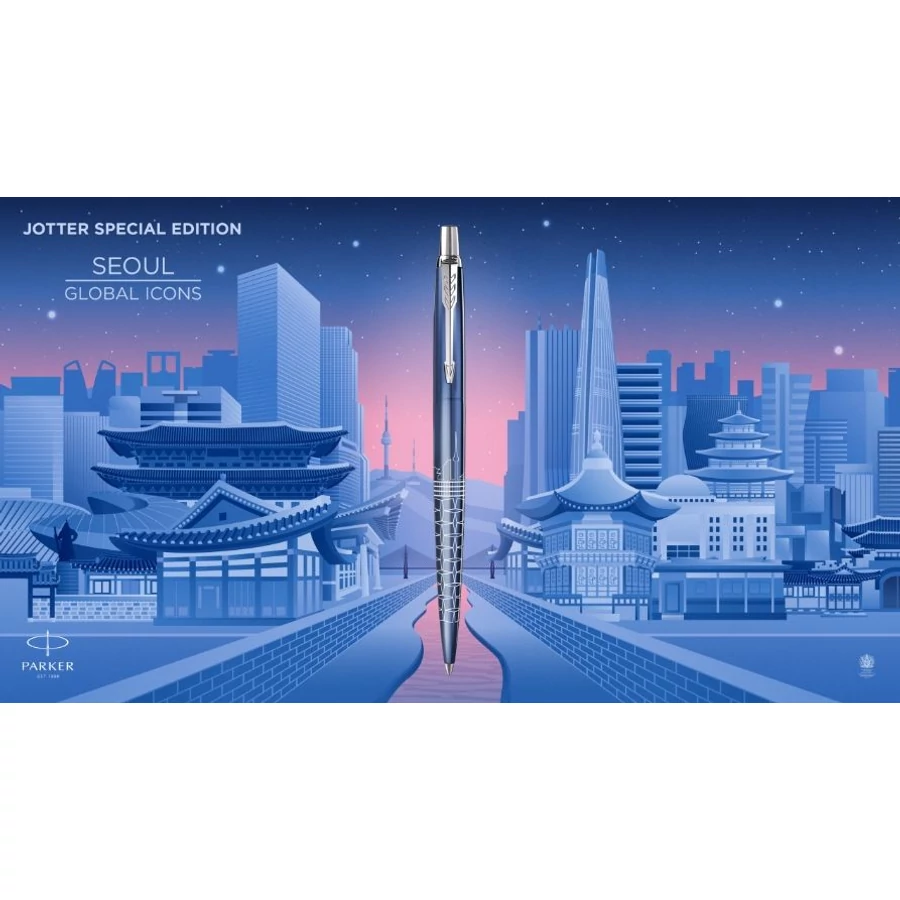 *61787 Parker Jotter Royal golyóstoll Special Edition Seoul ezüst klipsz 2221600