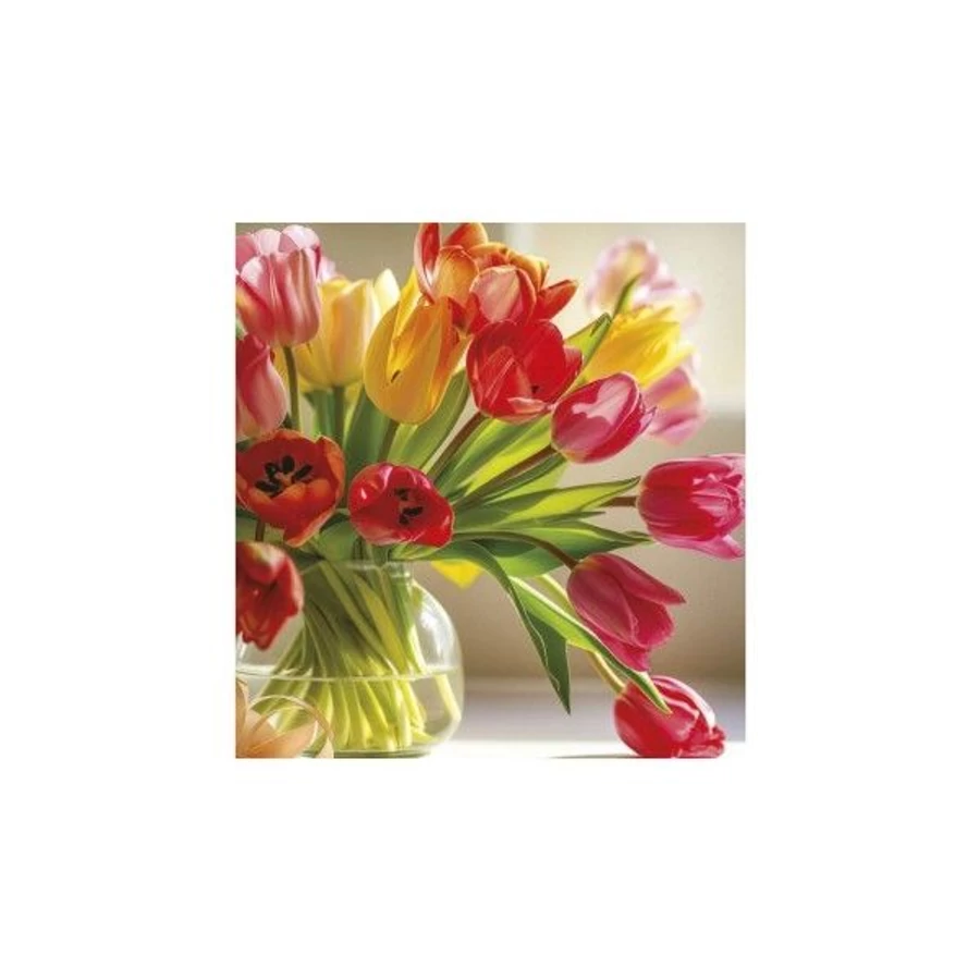 *02987 FALINAPTÁR 2026 Virágcsokrok T094-04 spirálozott 22*33cm